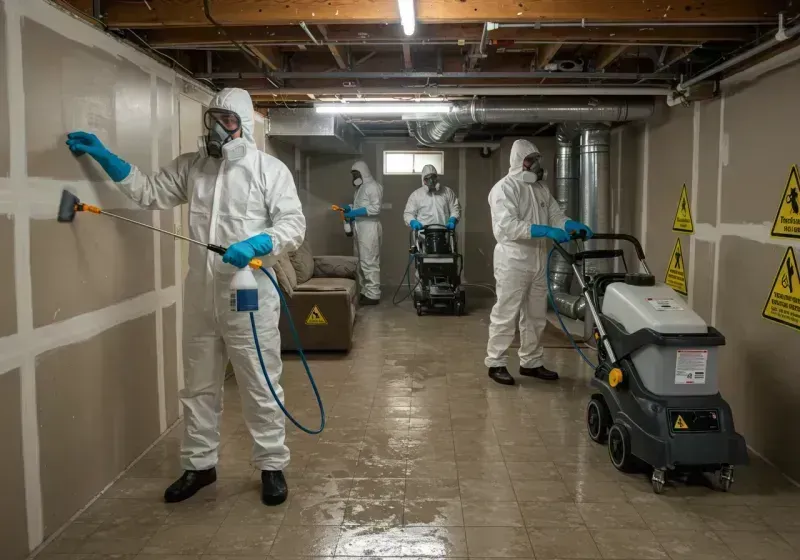 Basement Moisture Removal and Structural Drying process in Morgan County, UT